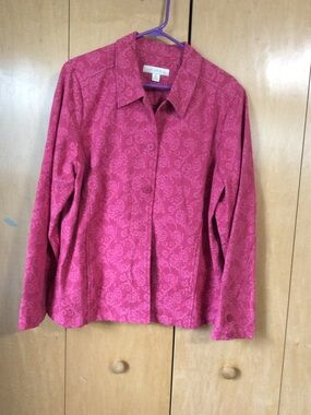 Appleseed's rose pink Button up  jacket rosepink